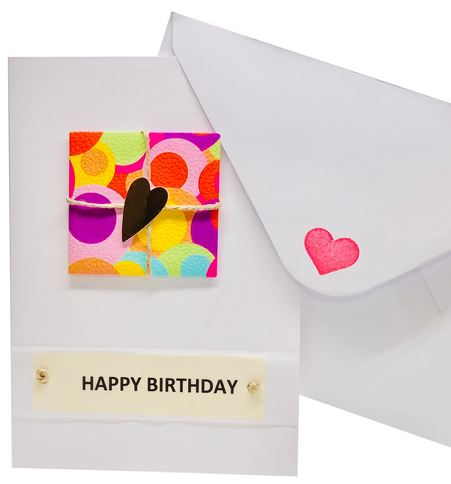 Happy Birthday Gift on Card Greeting Card by ChrystalGrimleyDesigns