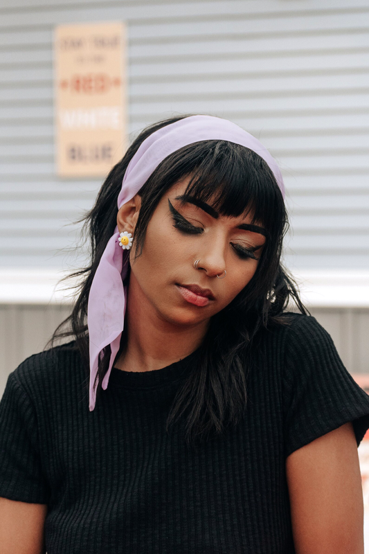 Classic Style Chiffon Hair Scarf Bandana Sheer Hairband by FashionMeme