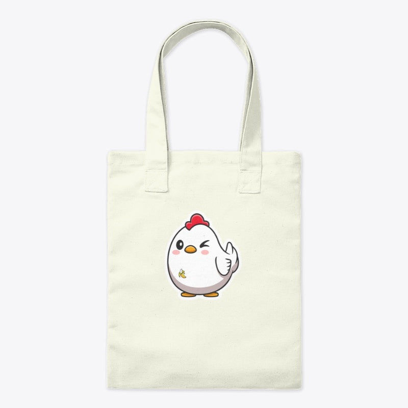 Anabanana Chick Tote Bag Natural by anacng