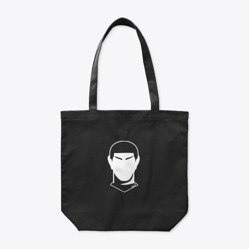 Spock The Vulcan Star Trek Organic Tote Bag Black by anacng