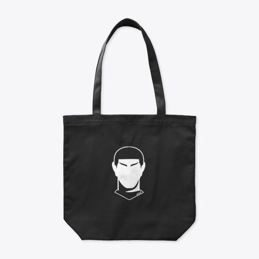 Spock The Vulcan Star Trek Organic Tote Bag Black by anacng