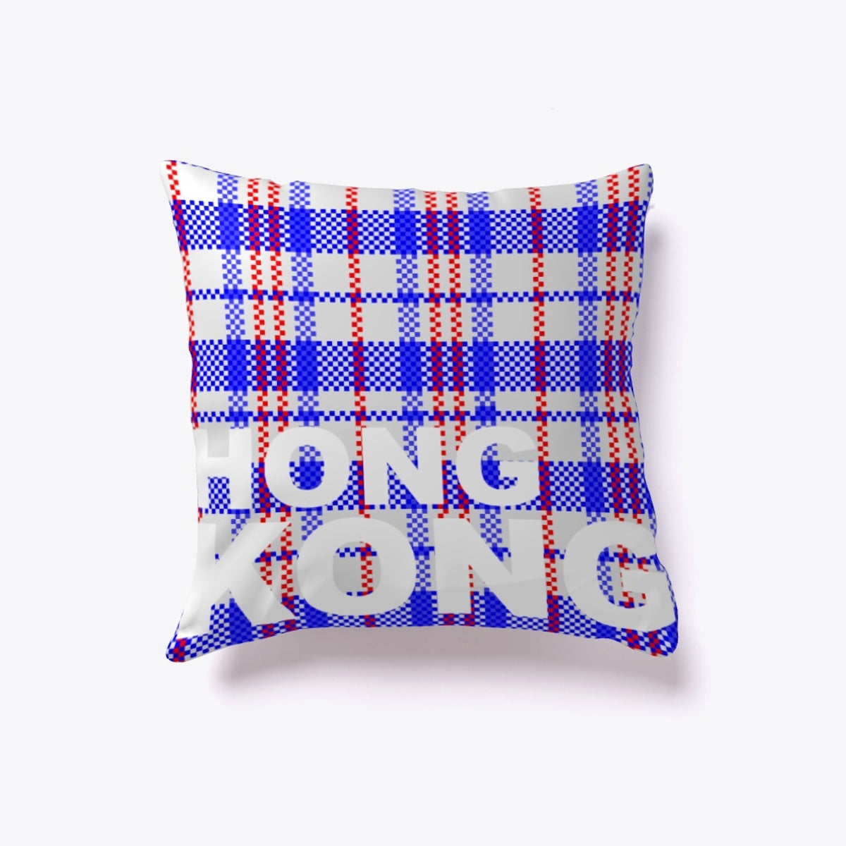 Hong Kong Red White Blue Indoor Pillow by anacng