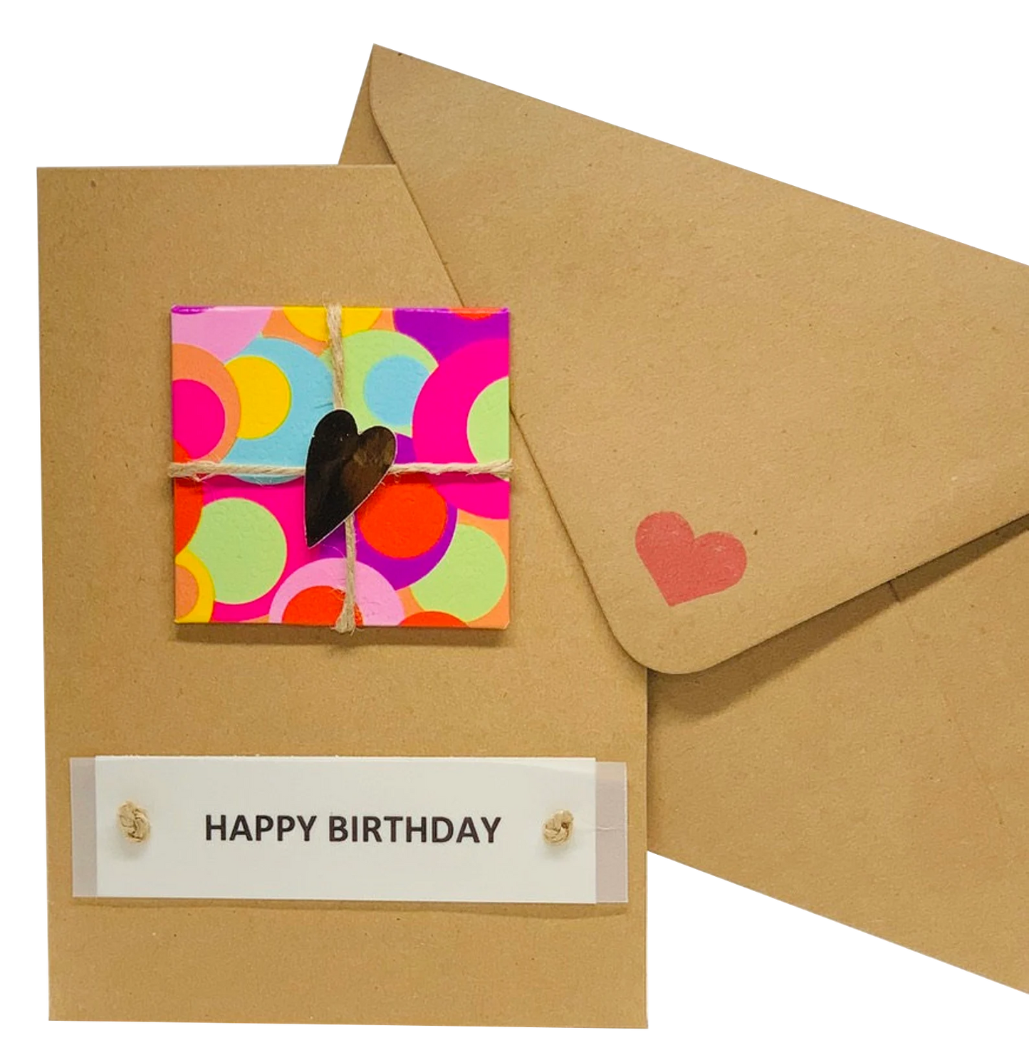 Happy Birthday Gift on Card Greeting Card by ChrystalGrimleyDesigns