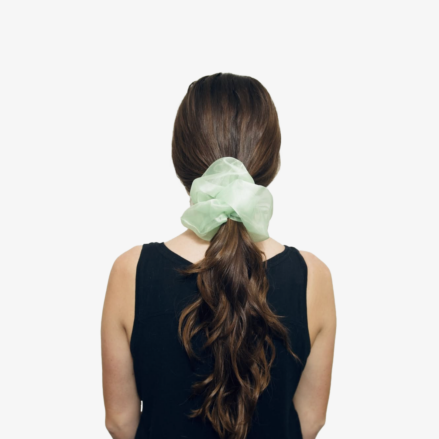 Organza Maxi Scrunchie Sheer Hair Ties with Retro Charm Giant Cloud Hair Scrunchy Solid and Prints by FashionMeme