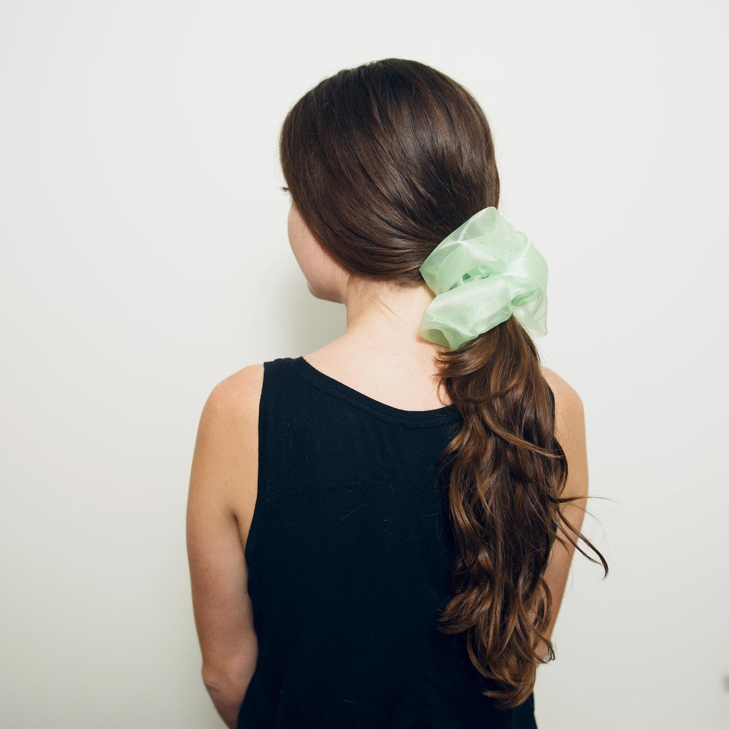 Organza Maxi Scrunchie Sheer Hair Ties with Retro Charm Giant Cloud Hair Scrunchy Solid and Prints by FashionMeme