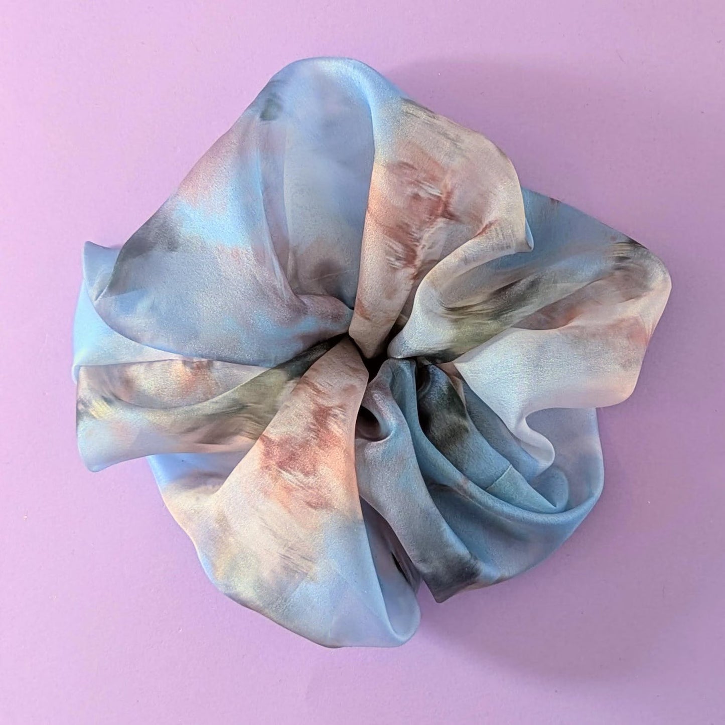Organza Maxi Scrunchie Sheer Hair Ties with Retro Charm Giant Cloud Hair Scrunchy Solid and Prints by FashionMeme